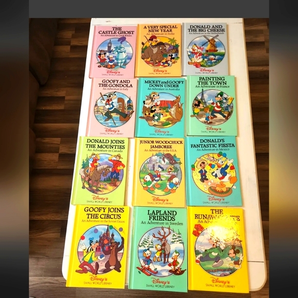 VINTAGE Disney’s Small World Library Lot of 14 Adventures in various countries